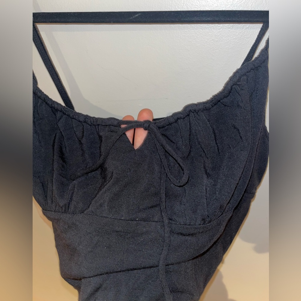 Wilfred Black Tie-Front Top